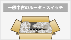 一般中古のCiscoルータ・スイッチは、大きな傷がつかない程度に簡単な梱包です。